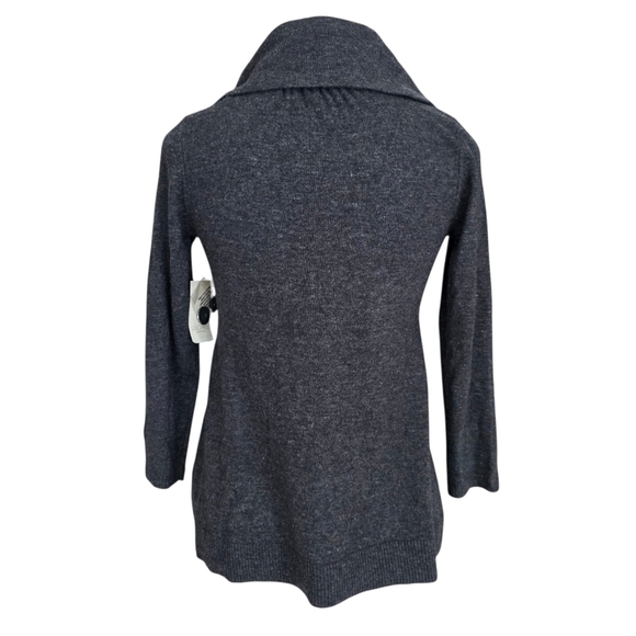 NWT Rachel Roy Grey Ruffle Cardigan Sweater Size XS - Picture 2 of 10